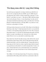 Tín dụng mua nhà kỳ vọng khơi thông ppt