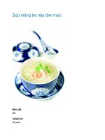 Súp măng tre nấu tôm mực pot