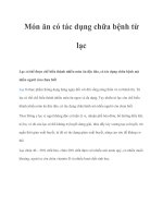 Món ăn có tác dụng chữa bệnh từ lạc ppt