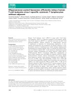 Báo cáo khoa học: Oligomannose-coated liposomes efﬁciently induce human T-cell leukemia virus-1-speciﬁc cytotoxic T lymphocytes without adjuvant doc