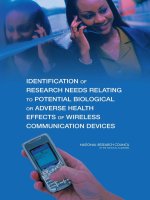 Identification of Research Needs Relating to Potential Biological or Adverse Health Effects of Wireless Communication pptx