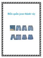 Biến quần jean thành váy pptx