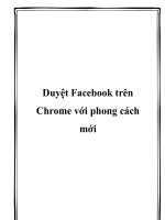 Duyệt Facebook trên Chrome với phong cách mới doc