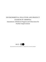 ENVIRONMENTAL POLLUTION AND PRODUCT CHARGES IN ARMENIA: Assessment of Reform Progress and Directions for Further Improvement pptx