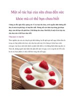 Một số tác hại của sữa chua đến sức khỏe mà có thể bạn chưa biết docx