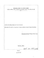 Đổi mới tổ chức và quản lý hoạt động nghiên cứu và phá triển ở địa phương ppt