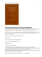 The Great Events by Famous Historians, Volume 03 pptx