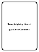 Trang trí phòng tắm với gạch men Cerasarda pptx
