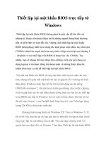 Thiết lập lại mật khẩu BIOS trực tiếp từ Windows pptx