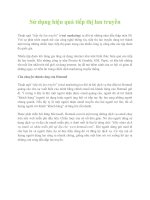 Sử dụng hiệu quả tiếp thị lan truyền potx