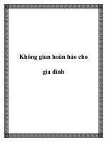 Không gian hoàn hảo cho gia đình ppt