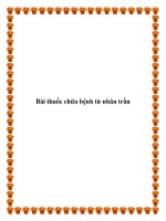 Bài thuốc chữa bệnh từ nhân trần docx