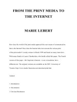 FROM THE PRINT MEDIA TO THE INTERNET docx