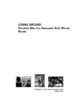 Losing Ground - Declining Medi-Cal Enrollment After Welfare Reform docx