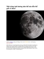 Mặt trăng ảnh hưởng như thế nào đến thế giới về đêm