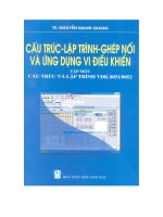 Cấu trúc lập trình ghép nối và ứng dụng vi điều khiển (tập 1) docx