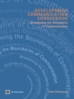 DEVELOPMENT COMMUNICATION SOURCEBOOK: Broadening the Boundaries of Communication potx