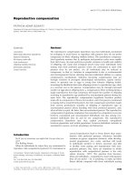 Reproductive compensation pot