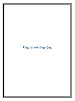 Ứng xử nơi công cộng ppt