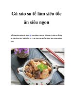 Gà xào sa tế làm siêu tốc ăn siêu ngon pot