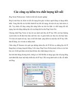 Các công cụ kiểm tra chất lượng kết nối pdf