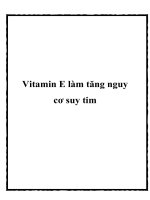 Vitamin E làm tăng nguy cơ suy tim pdf