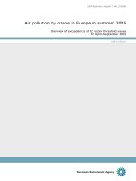 Air pollution by ozone in Europe in summer 2005 potx