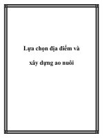 Lựa chọn địa điểm và xây dựng ao nuôi potx