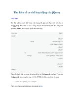 Tìm hiểu về cơ chế hoạt động của jQuery doc