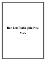 Bán kem Italia giữa New York pptx