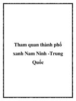 Tham quan thành phố xanh Nam Ninh -Trung Quốc doc