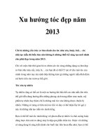 Xu hướng tóc đẹp năm 2013 docx