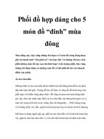Phối đồ hợp dáng cho 5 món đồ “đinh” mùa đông pdf