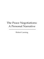 The Peace Negotiationsby A Personal Narrative potx
