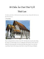 10 Chốn Ăn Chơi Thú Vị Ở Thái Lan docx