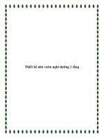 Thiết kế nhà vườn nghỉ dưỡng 1 tầng doc