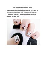 Nghịch ngợm với nail gấu trúc dễ thương doc