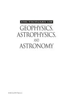 Dictionary of geophysics, astrophysics, and astronomy   dipak basu