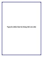 Nguyên nhân làm hư hỏng khi sơn nhà docx