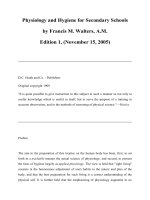 Physiology and Hygiene for Secondary Schools pptx