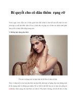 Bí quyết cho cô dâu thêm rạng rỡ pot