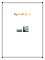 Bạch Mã kỳ ảo doc
