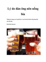 Lý do đàn ông nên uống bia pptx