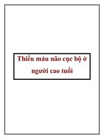 Thiếu máu não cục bộ ở người cao tuổi potx