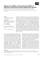 Báo cáo khoa học: Repeats of LacdiNAc and fucosylated LacdiNAc on N-glycans of the human parasite Schistosoma mansoni doc