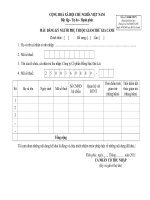 MẪU ĐẰNG LÝ NGƯỜI PHỤ THUỘC GIẢM TRỪ GIA CẢNH ppt