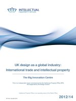 UK design as a global industry: International trade and intellectual property docx