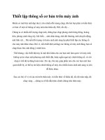 Thiết lập thông số cơ bản trên máy ảnh docx