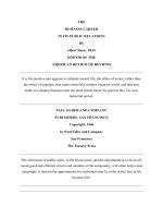 THE BUSINESS CAREER IN ITS PUBLIC RELATIONS potx