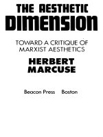 THE AESTHETII DlmEDSIOD TOWARD A CRITIQUE OF MARXIST AESTHETICS HERBERT MARC USE pptx